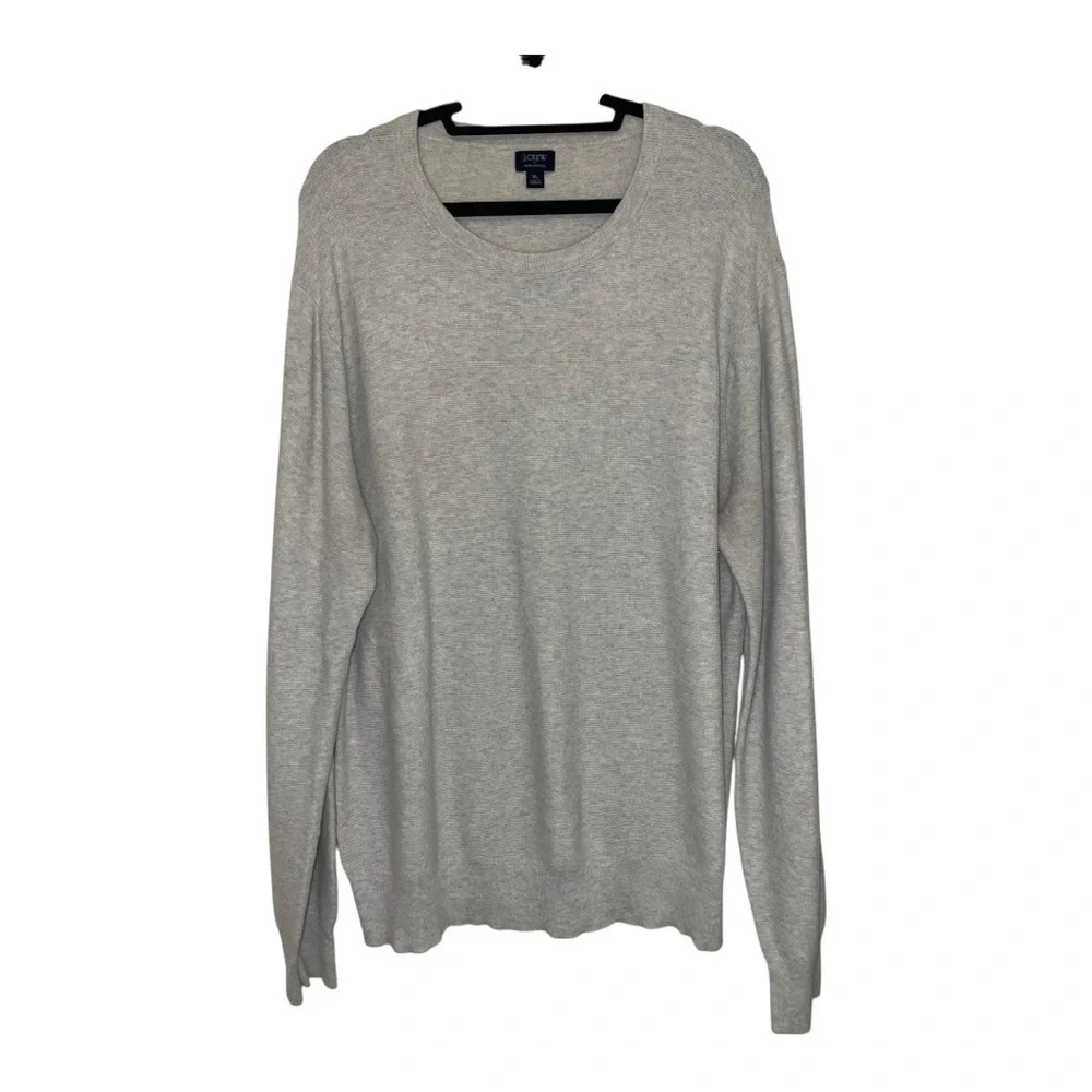 J. Crew Light Gray Crewneck Sweater